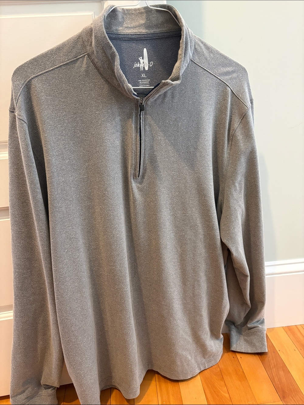Johnnie-O Men's Light Gray Quarter-Zip Sweatshirt
